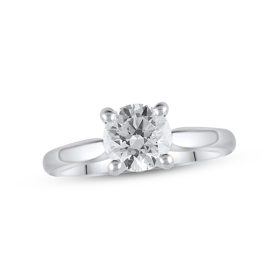 Previously Owned Lab-Grown Diamonds Solitaire Ring 1-1/2 ct tw Round-cut 14K White Gold (F/VS2)