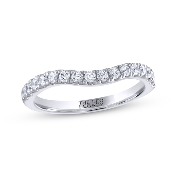 Previously Owned THE LEO Legacy Lab-Grown Diamond Round-Cut Wedding Band 1/3 ct tw 14K White Gold