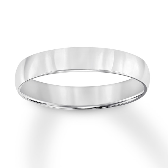 Previously Owned Wedding Band 18K White Gold 4mm