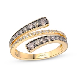 Previously Owned Le Vian Good Karma Diamond Bypass Ring 5/8 ct tw 14K Honey Gold
