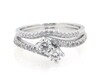 Thumbnail Image 1 of Previously Owned Ever Us Round-Cut Diamond Two-Stone Bridal Set 3/4 ct tw 10K White Gold Size 7.5