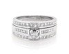 Thumbnail Image 1 of Previously Owned Princess-Cut Diamond Bridal Set 1 ct tw 14K White Gold Size 6.25