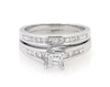 Thumbnail Image 1 of Previously Owned Diamond Bridal Set 1 ct tw 14K White Gold Size 7.75