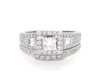 Thumbnail Image 1 of Previously Owned Neil Lane Princess-Cut Diamond Bridal Set 1-3/8 ct tw 14K White Gold Size 5.5