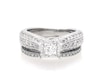 Thumbnail Image 1 of Previously Owned Princess-Cut Diamond Bridal Set 1 ct tw 14K White Gold Size 5