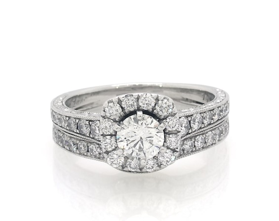 Previously Owned Neil Lane Round-Cut Diamond Bridal Set 1-1/2 ct tw 14K White Gold Size