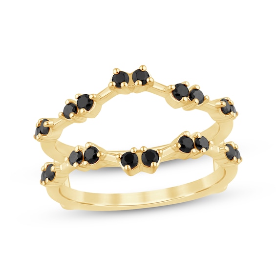 Previously Owned Black Diamond Contour Enhancer Ring 1/2 ct tw 14K Yellow Gold