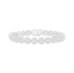 Previously Owned KAY Lab-Grown Diamonds Link Bracelet 5 ct tw 10K White Gold 7"