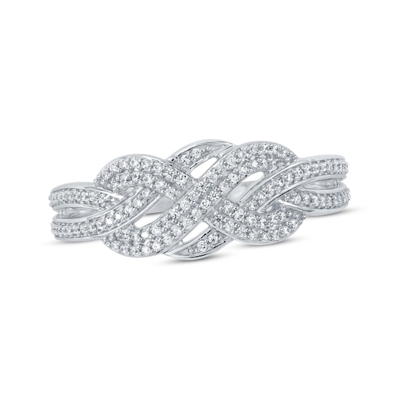 Previously Owned Diamond Infinity Knot Ring 1/4 ct tw 10K White Gold