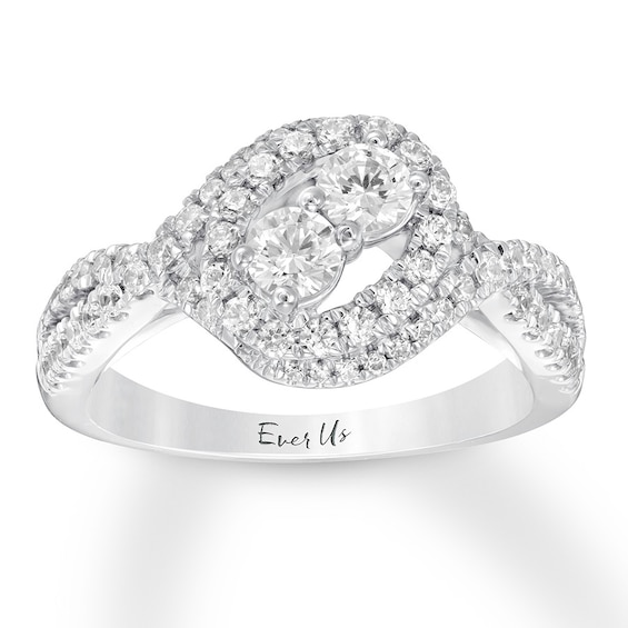 Previously Owned Ever Us Diamond Engagement Ring 1 ct tw 14K White Gold
