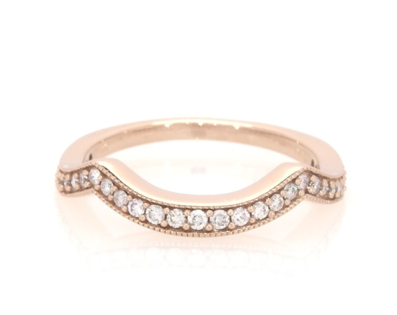 Main Image 1 of Previously Owned Diamond Wedding Band 1/5 ct tw Round-Cut 14K Rose Gold