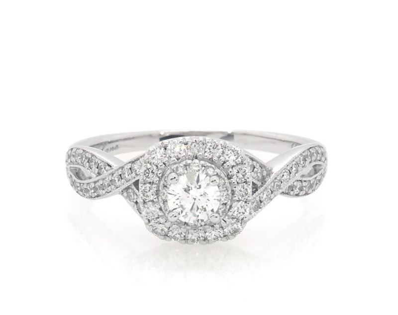 Main Image 1 of Previously Owned Neil Lane Engagement Ring 3/4 ct tw Diamonds 14K White Gold