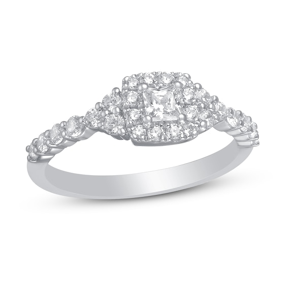Previously Owned Diamond Ring 3/4 ct tw 10K White Gold