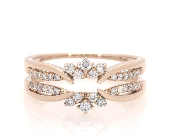 Previously Owned Diamond Enhancer Ring 3/8 ct tw Round-cut 14K Rose Gold