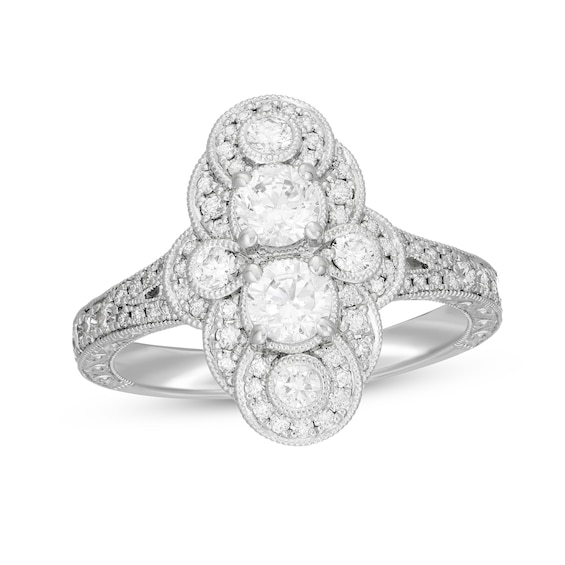 Previously Owned Neil Lane Round-cut Diamond Engagement Ring 1 ct tw 14K White Gold