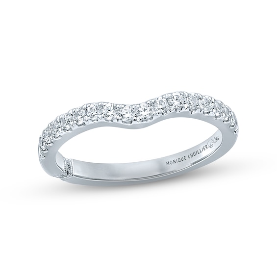 Previously Owned Monique Lhuillier Bliss Diamond Wedding Band 3/8 ct tw Round-cut 18K White Gold