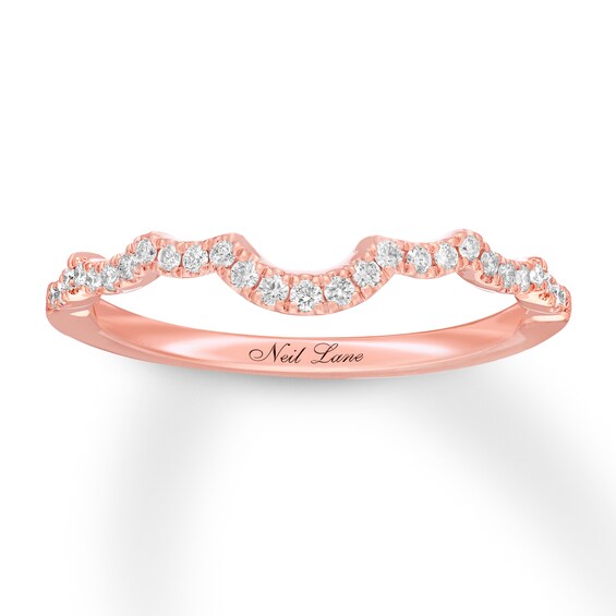 Previously Owned Neil Lane Wedding Band 1/6 ct tw Diamonds 14K Rose Gold