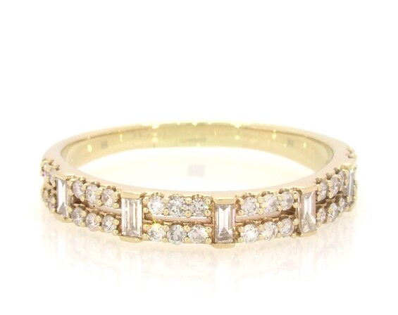 Previously Owned Diamond Two-Row Fashion Ring 1/2 ct tw 10K Yellow Gold