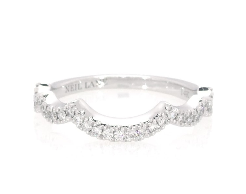 Main Image 1 of Previously Owned Neil Lane Wedding Band 1/5 ct tw Round-cut Diamonds 14K White Gold
