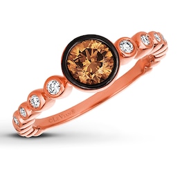Previously Owned Le Vian Chocolate Diamonds 3/4 ct tw Ring 14K Strawberry Gold