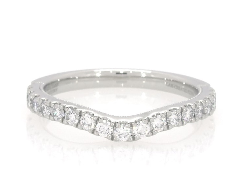 Main Image 1 of Previously Owned Neil Lane Artistry Heritage Lab-Grown Diamond Contour Wedding Band 1/2 ct tw Platinum