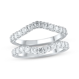 Previously Owned Lab-Grown Diamonds Contour Enhancer Ring 1-1/2 ct tw 14K White Gold