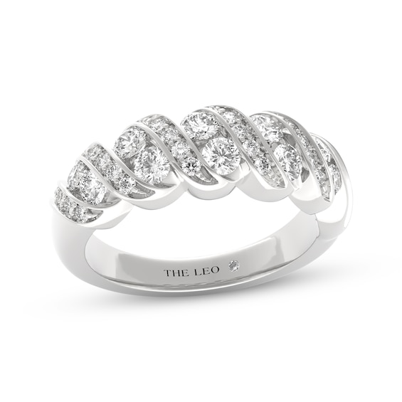 Previously Owned THE LEO Diamond Anniversary Ring 1 ct tw 14K White Gold