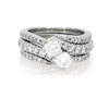 Thumbnail Image 1 of Previously Owned Round-Cut Diamond Bridal Set 1-7/8 ct tw 14K White Gold Size 6.5