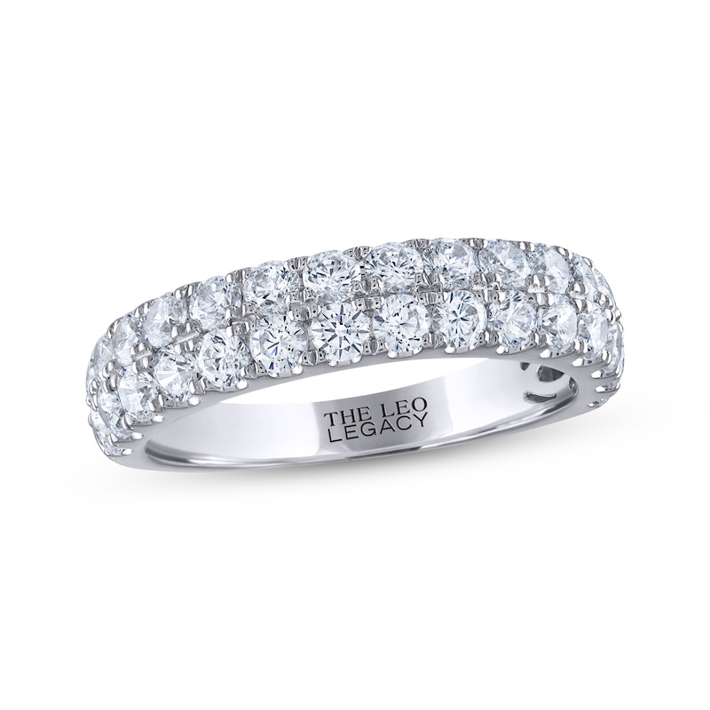 Main Image 1 of Previously Owned THE LEO Legacy Lab-Grown Diamond Two-Row Anniversary Ring 1-1/2 ct tw 14K White Gold