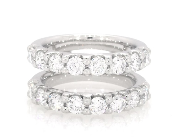 Previously Owned Lab-Grown Diamonds Enhancer Ring 2 ct tw 14K White Gold