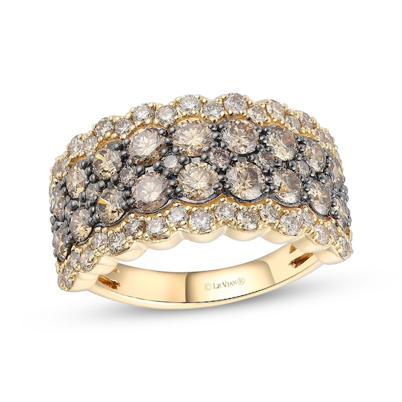 Previously Owned Le Vian Diamond Scalloped Ring 2-1/2 ct tw 14K Honey Gold