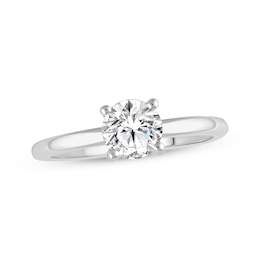 Previously Owned Lab-Grown Diamonds Round-Cut Solitaire Engagement Ring 3/4 ct tw 14K White Gold (F/VS2)