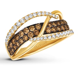 Previously Owned Le Vian Chocolate Diamonds 1 ct tw Ring 14K Honey Gold
