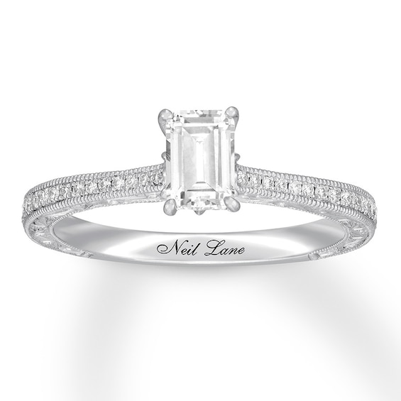 Previously Owned Neil Lane Diamond Engagement Ring 1/2 ct tw 14K White Gold