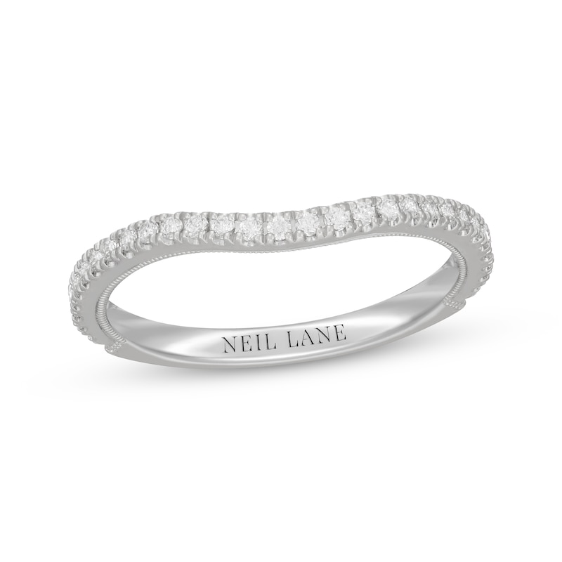 Main Image 1 of Previously Owned Neil Lane Diamond Contour Wedding Band 1/4 ct tw 14K White Gold