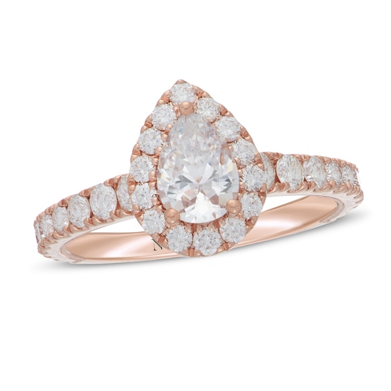 Previously Owned Neil Lane Premiere Pear-Shaped Diamond Engagement Ring 1-1/2 ct tw 14K Rose Gold
