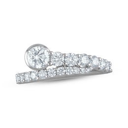 Previously Owned Diamond Bypass Anniversary Ring 1-1/2 ct tw 14K White Gold