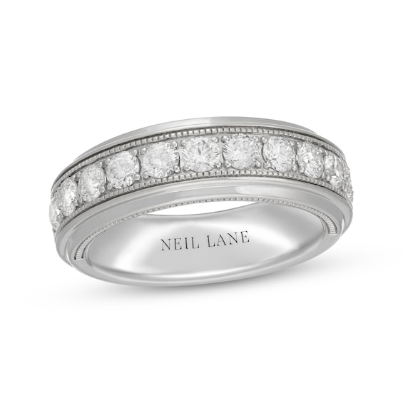 Previously Owned Neil Lane Men's Diamond Wedding Band 1-1/2 ct tw 14K White Gold
