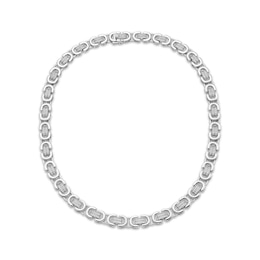 Previously Owned Men's Diamond Link Necklace 2-1/2 ct tw Sterling Silver 20"