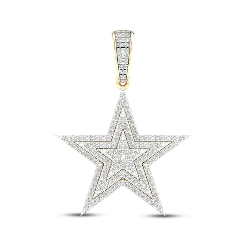 Main Image 1 of Previously Owned Men's Diamond Star Charm 1/2 ct tw 10K Yellow Gold
