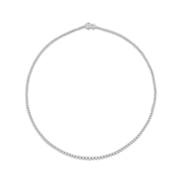 Previously Owned Diamond Riviera Necklace 4 ct tw 10K White Gold 17"
