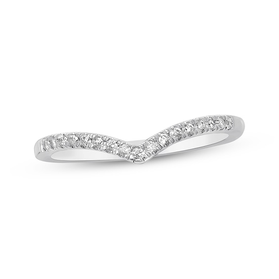 Previously Owned Diamond Contour Ring 1/10 ct tw 10K White Gold