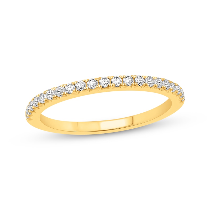Main Image 1 of Previously Owned Lab-Grown Diamonds Anniversary Ring 1/4 ct tw 14K Yellow Gold
