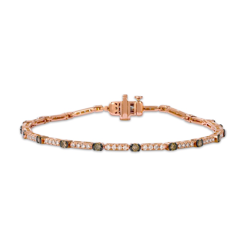 Main Image 1 of Previously Owned Le Vian Diamond Bracelet 1-1/3 ct tw 14K Strawberry Gold 7"