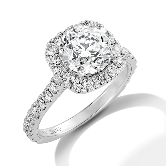 Previously Owned Neil Lane Diamond Engagement Ring 2-3/4 ct tw Round-cut 14K White Gold
