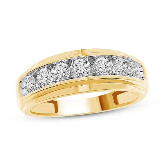 Previously Owned Men's Diamond Wedding Band 1 ct tw 14K Yellow Gold