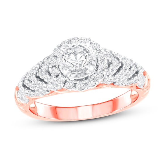 Previously Owned Diamond Engagement Ring 3/4 ct tw 14K Two-Tone Gold
