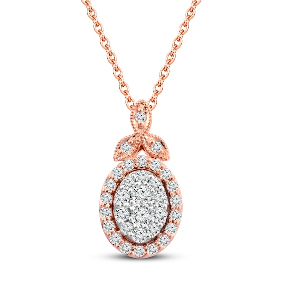 Previously Owned Neil Lane Diamond Necklace 1/3 ct tw 14K Rose Gold