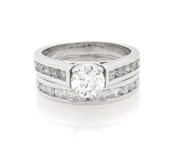 Previously Owned Round-Cut Diamond Bridal Set -1/ ct tw 14K White Gold Size