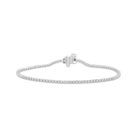 Previously Owned KAY Lab-Grown Diamond Tennis Bracelet 1 ct tw 10K White Gold 7"